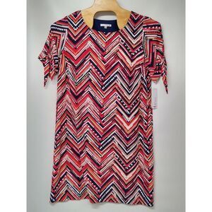 Studio One Dress Women's size 2X Multicolored Textured Geometric print‎ NWT